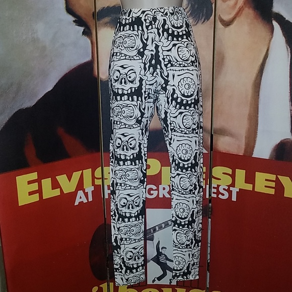 Sourpuss Melting Monster Kitchy Comic Con Halloween Creepy Ghoul Leggings - Picture 2 of 10